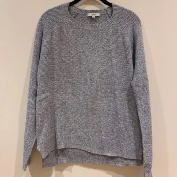 Gray Madewell Crewneck Long Sleeve Knit Sweater [Small] - Picture 1 of 3